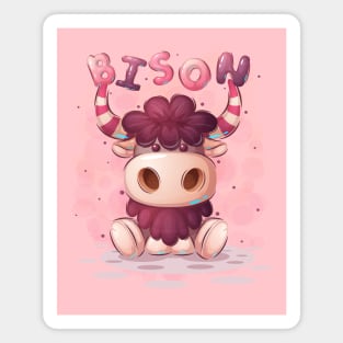 Sweet Baby Bison Magnet